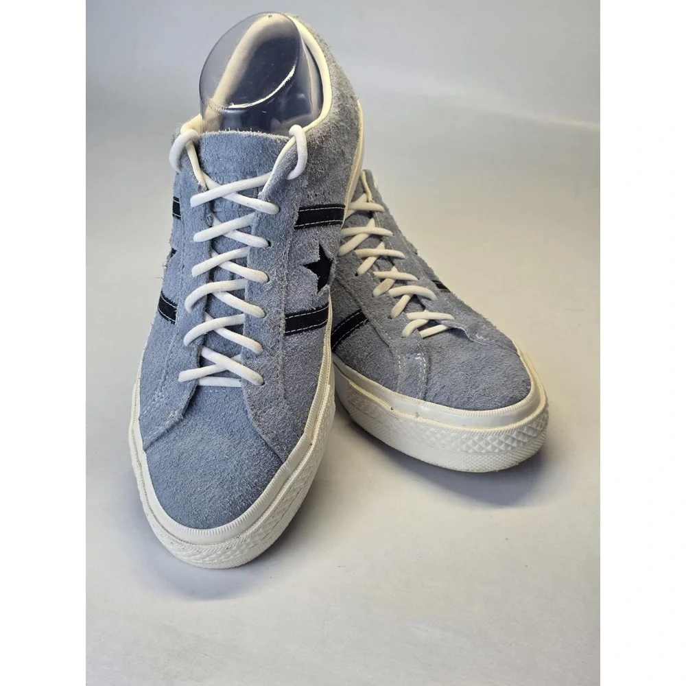 Converse Cons One Star‎ Men's Sneakers Size 8.5 Women's Size 10 Blue Suede Shoes - Picture 2 of 16